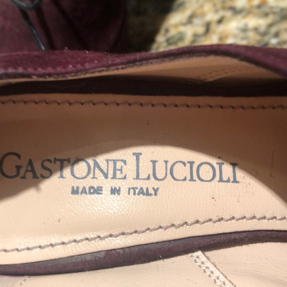 👡🔥Gastone Lucioli Maroon Suede Women’s Heels - Picture 2 of 6